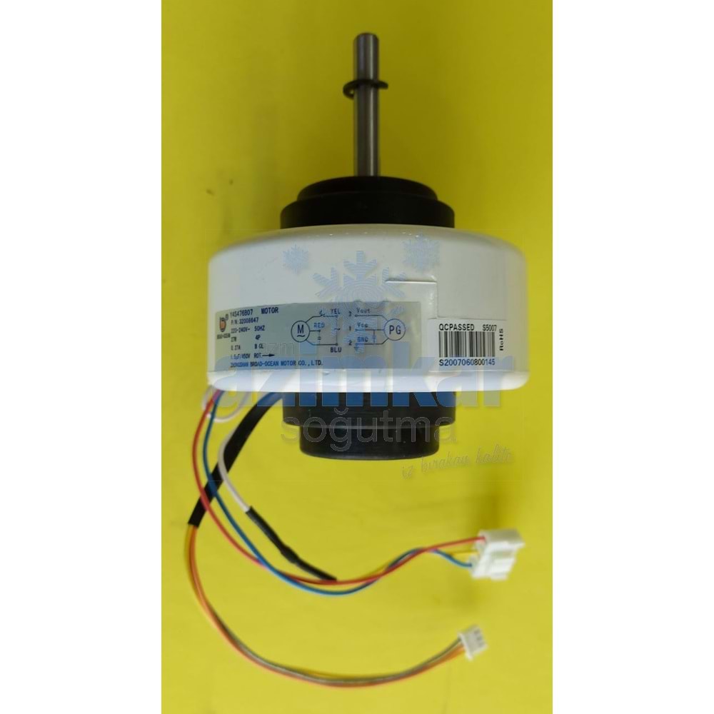 32008647 VESTEL İÇ ÜNİTE FAN MOTORU 9/12/15