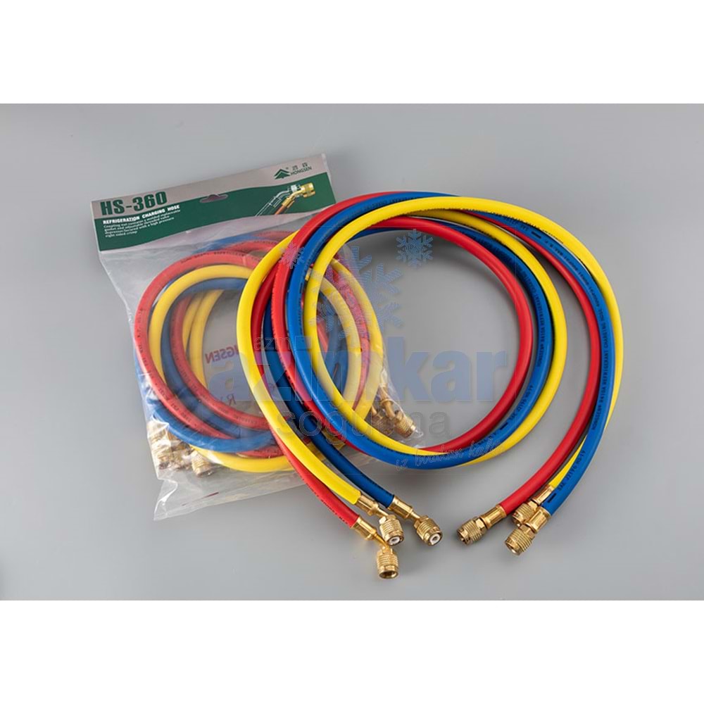 HONGSEN GAZ HORTUMU 3 LÜ SET 150 CM R22-R134A