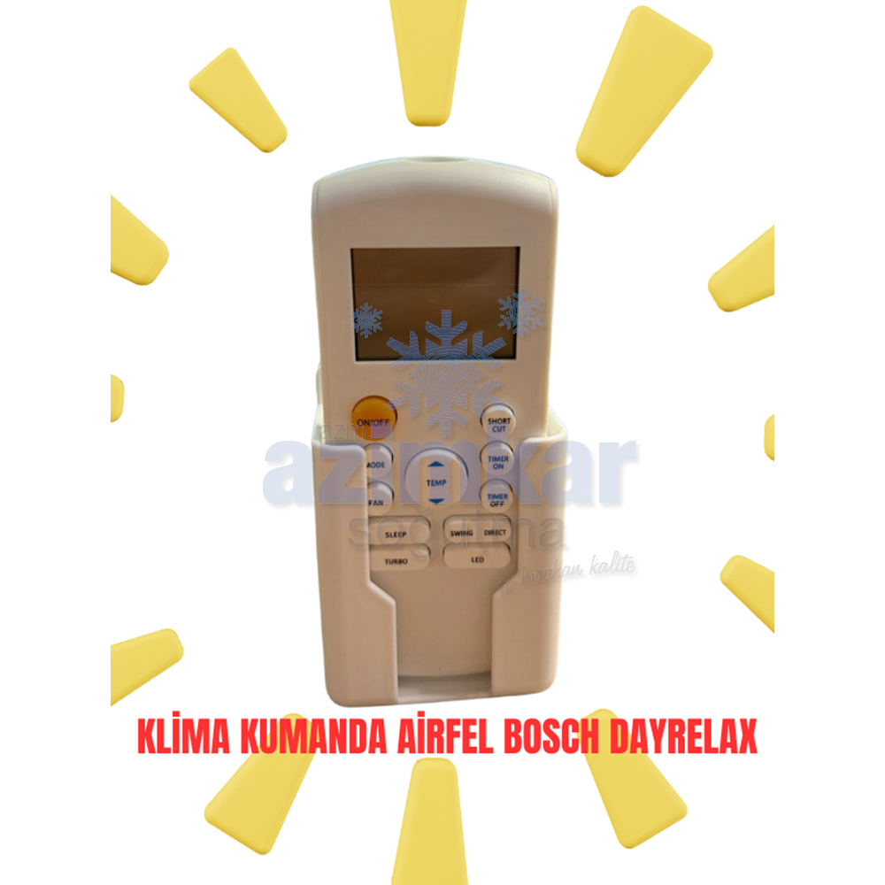 KLİMA KUMANDA AİRFEL BOSCH DAYRELAX
