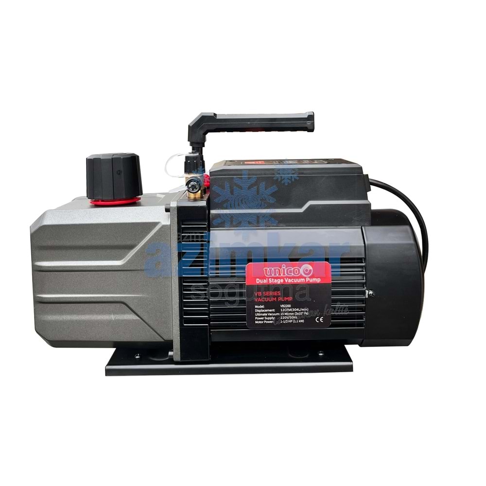UNİCO VAKUM POMPASI VB2200 1-1/2 HP 20,5 M3 (340-407 L/min) ÇİFT KADEME