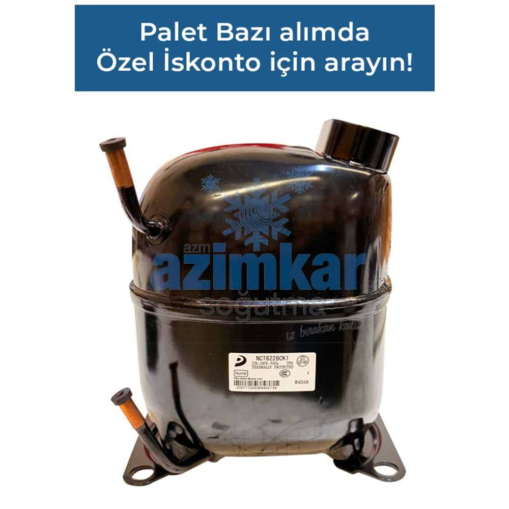 DONPER NCT6228CK1 1HP 3320 WATT R404A KOMPRESÖR