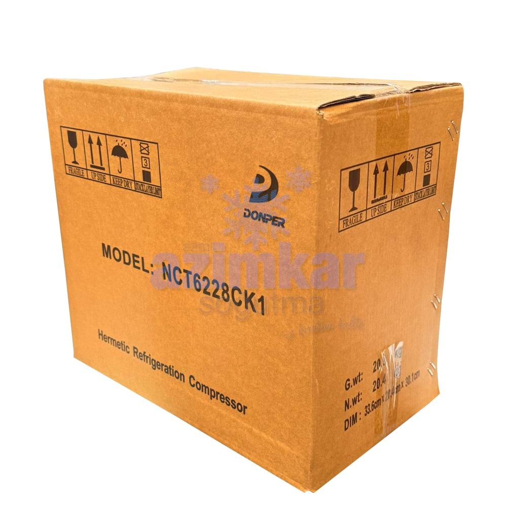 DONPER NCT6228CK1 1HP 3320 WATT R404A KOMPRESÖR