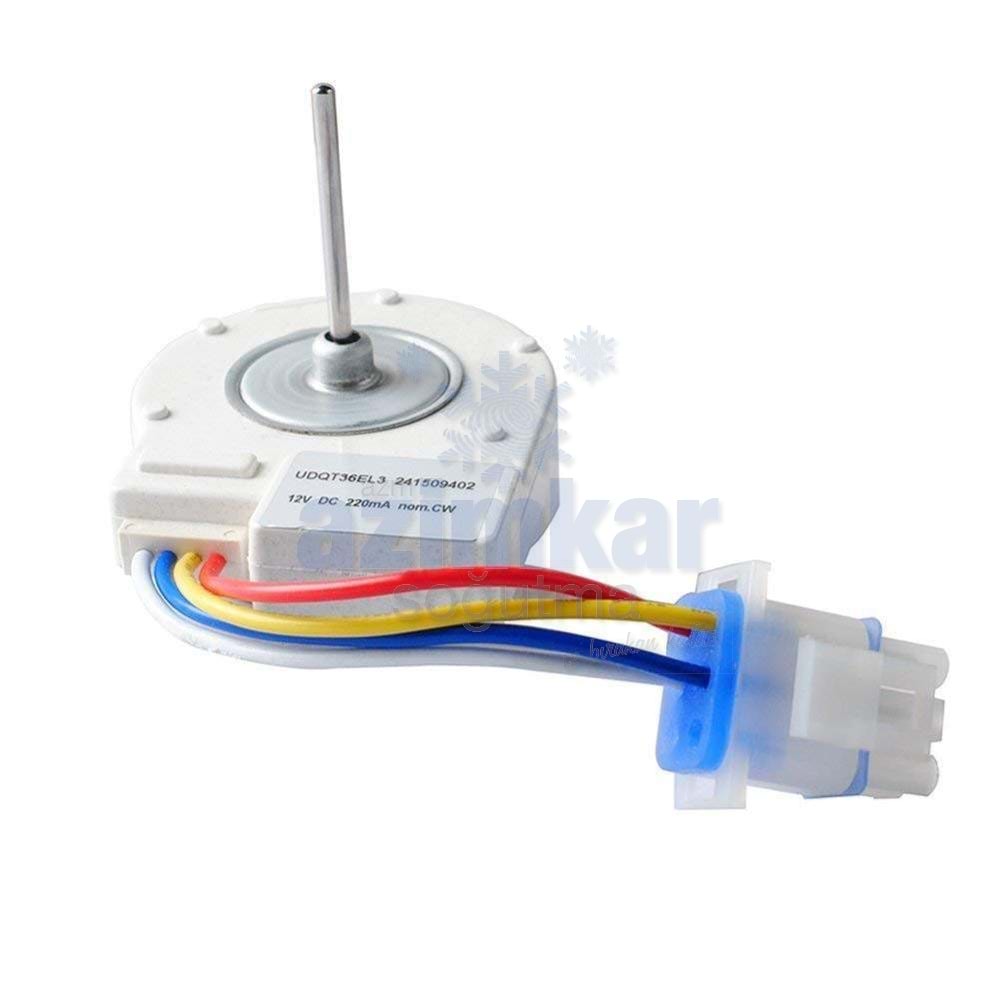 FAN MOTOR FRİGİDAİRE 241509402 4 KABLOLU 12V DC 220MA CW
