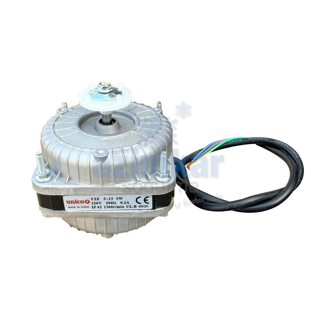 UNİCO Q FAN MOTOR 5W/25W BAKIR SARGI