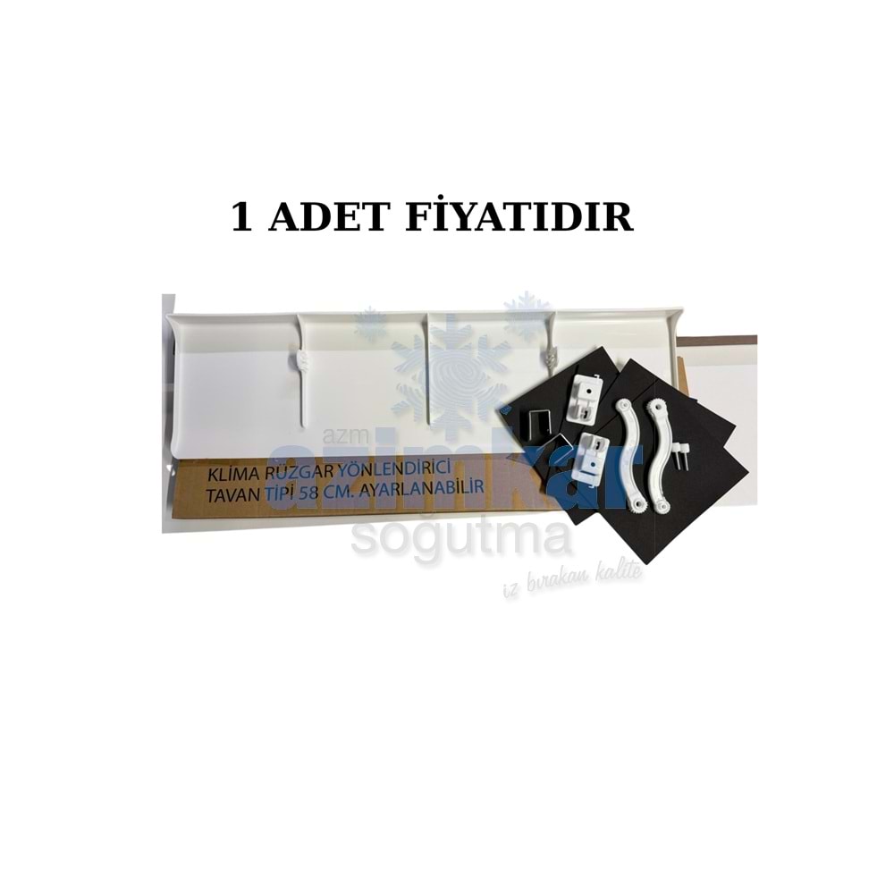 KLİMA RÜZGAR KIRICI HAVA YÖNLENDİRİCİ TAVAN TİPİ 58CM AYARLANABİLİR