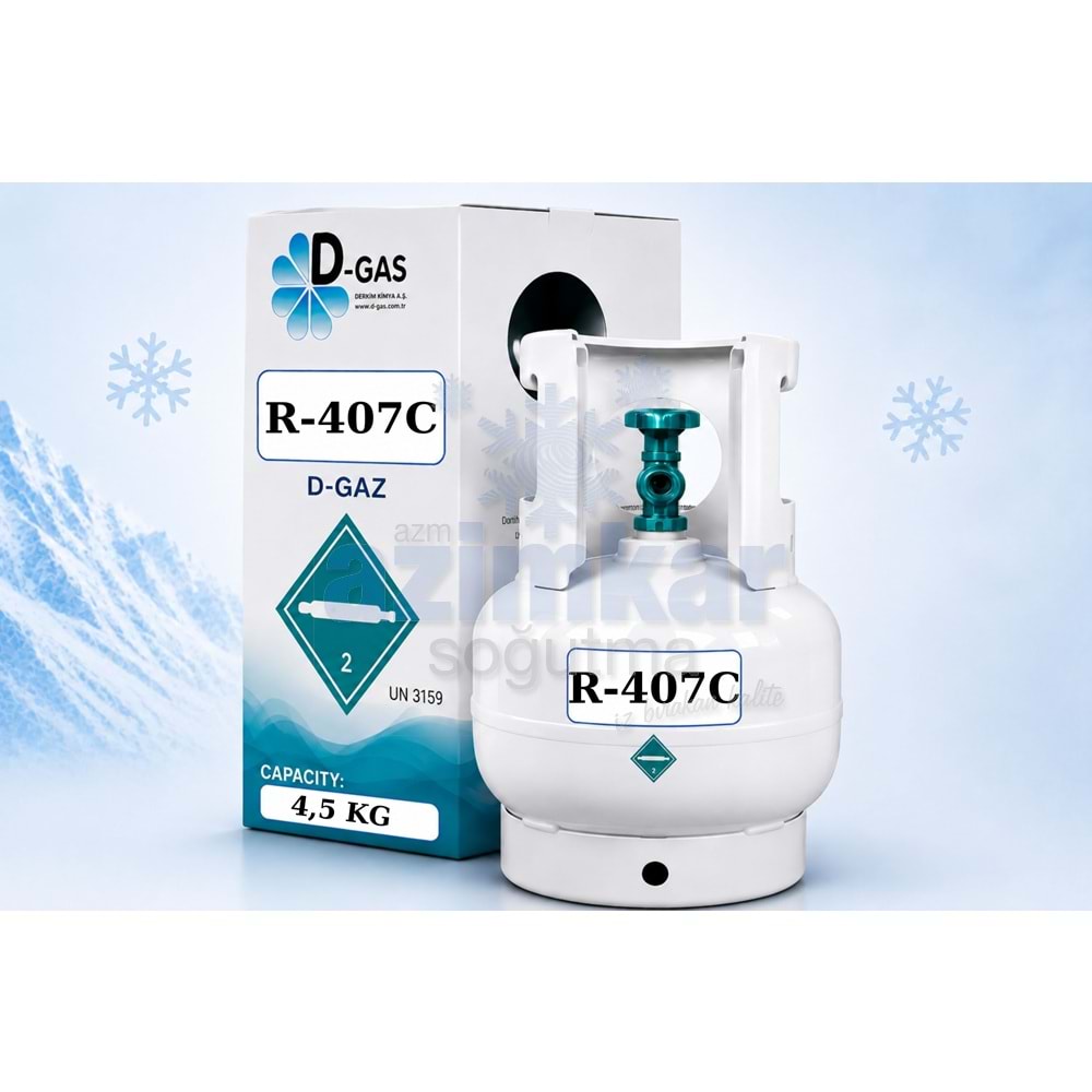 R-407C TEKRAR DOLDURULABİLİR TÜP MİNİ 4,5KG