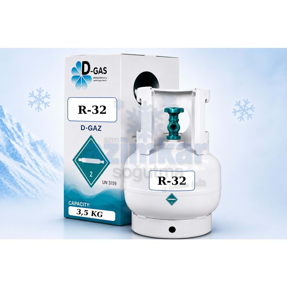 R-32 GAZ TEKRAR DOLDURULABİLİR TÜP MİNİ 3,5KG