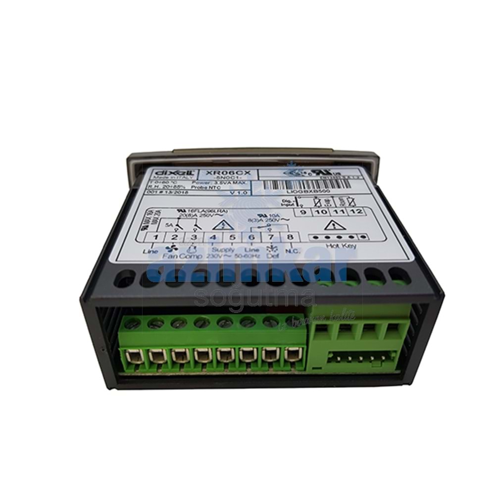 DIXELL XR06CX 20A 220 V SICAK SOĞUK DEFROST FAN KONTROL