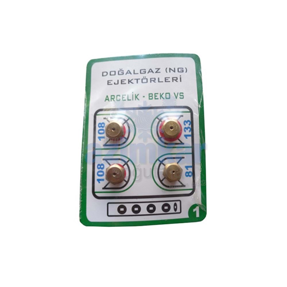 DOĞALGAZ ENJEKTÖR TAKIM ARÇELİK 9LUK