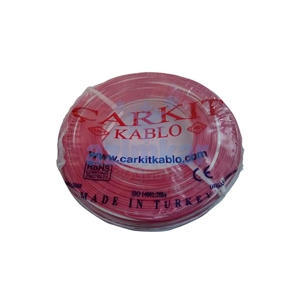 2X0,75 KABLO KORDON KIRMIZI KOD