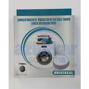ÇAMAŞIR MAKİNESİ VİBRASYON TİTREŞİM VE SES İZOLE TAKOZU 4 LÜ PK
