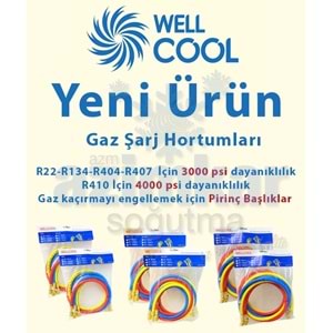 WELLCOOL GAZ HORTUMU 150 CM R410 1 PAKET