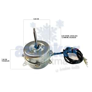 KLİMA DIŞ FAN MOTORU 18.000 BTU