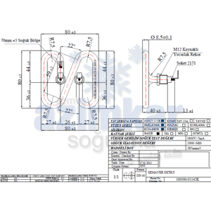 SEMAVER REZİSTANS KÖŞELİ 1142K 800W 220V