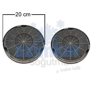 ASPRATÖR KARBON KÖMÜRLÜ FİLİTRE FRANKE-BOSCH 20 CM ÇİFT