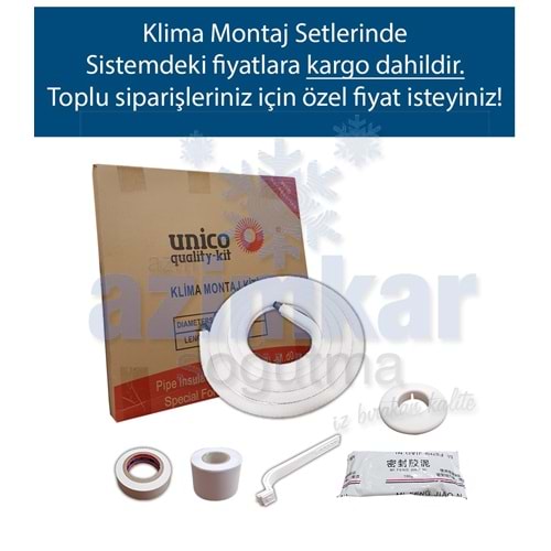 UNİCO 3/8-3/4 3 MT MONTAJ KİTİ AL-CU