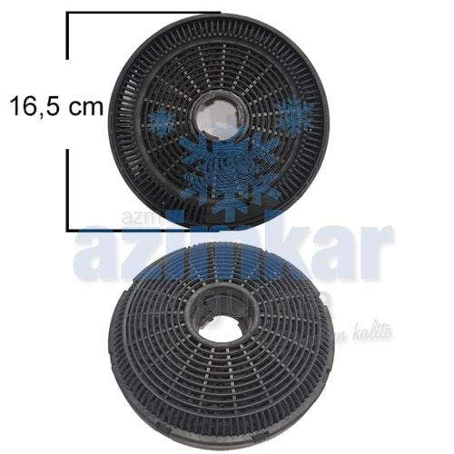 ASPRATÖR KARBON KÖMÜRLÜ FİLİTRE 9197060046 ARÇ YENİ NESİL 16,5 CM ÇİFT
