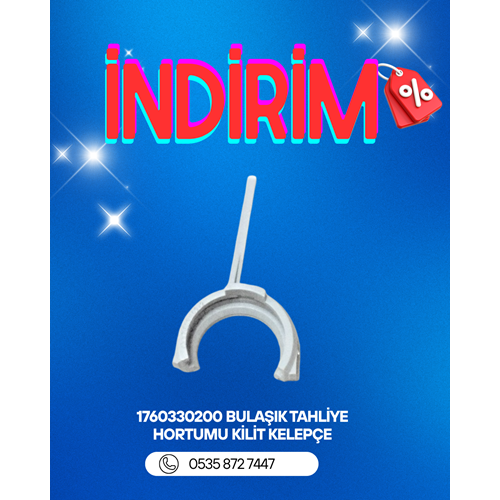 1760330200 BULAŞIK TAHLİYE HORTUMU KİLİT KELEPÇE