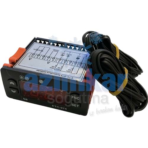 UNİCO ETC-974 ÇİFT PROB DİJİTAL TERMOSTAT