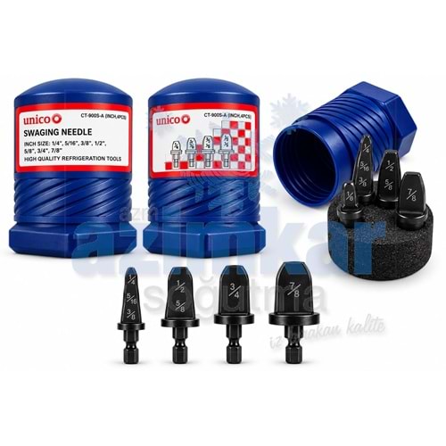 UNİCO BORU ŞİŞİRME SETİ 4 PARÇA 1/4