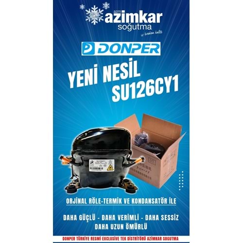 DONPER SU126CY1 1/4+ HP 185KCAL 216W R600A KOMPRESÖR
