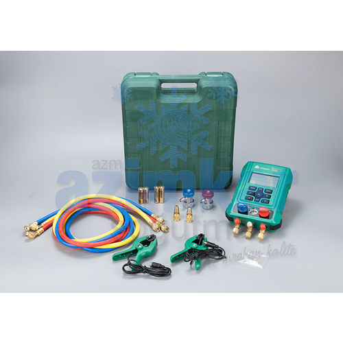 HONGSEN HS-370-A DİJİTAL MANİFOLD HORTUMLU-APARATLI