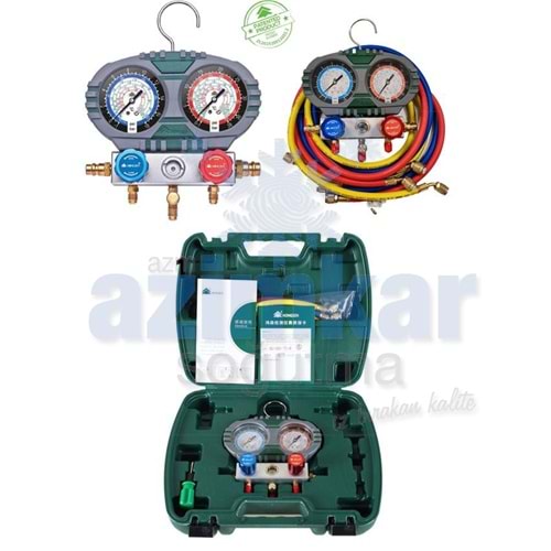 HONGSEN HS-S60-102-A 150 CM HORTUMLU KUTULU R410-R32 KUTULU MANİFOLD