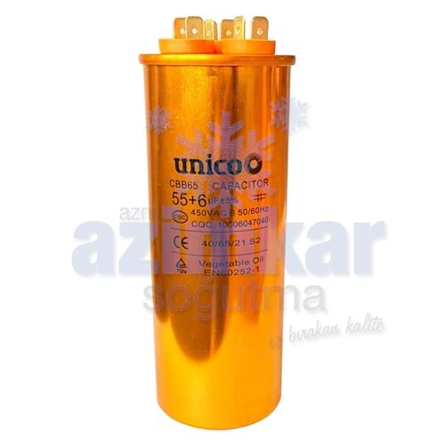 UNİCO GOLD KONDANSATÖR 55+6 UF