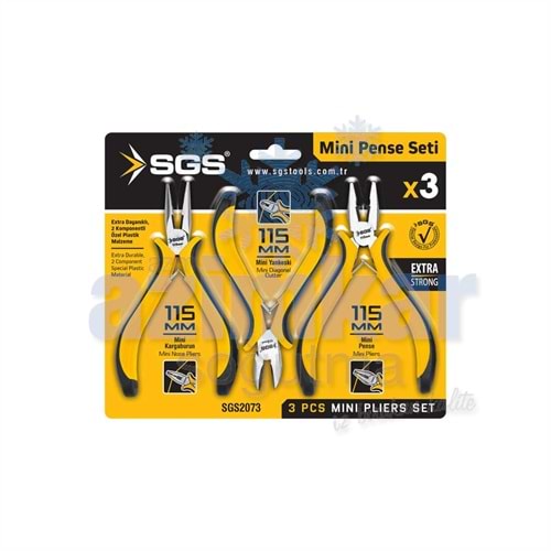 SGS 2073 3 PARÇA MİNİ PENSE SETİ