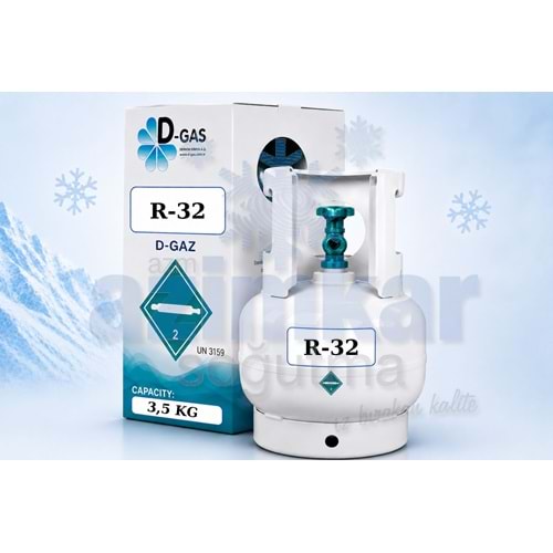 R-32 GAZ TEKRAR DOLDURULABİLİR TÜP MİNİ 3,5KG