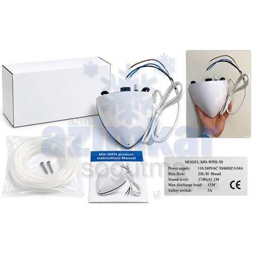UNİCO WPH-50 ÜÇGEN DRENAJ POMPASI 15M 110-240V