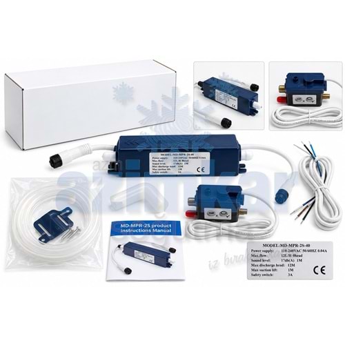 UNİCO MPR-2S-40 MİNİ SLİM DRENAJ POMPASI 12M 110-240V