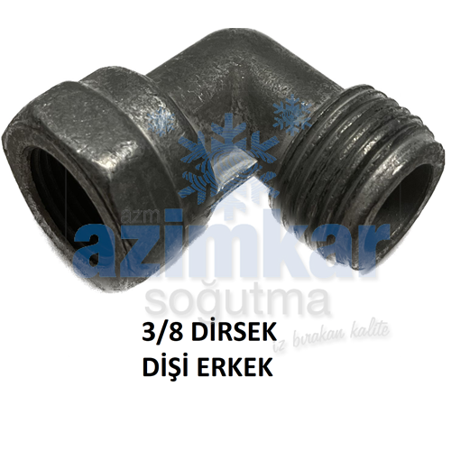 DOĞALGAZ DİRSEK 3/8 ERKEK DİŞİ