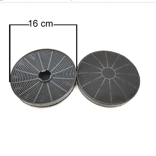 ASPRATÖR KARBON KÖMÜRLÜ FİLİTRE TERMİKEL 16 CM ÇİFT